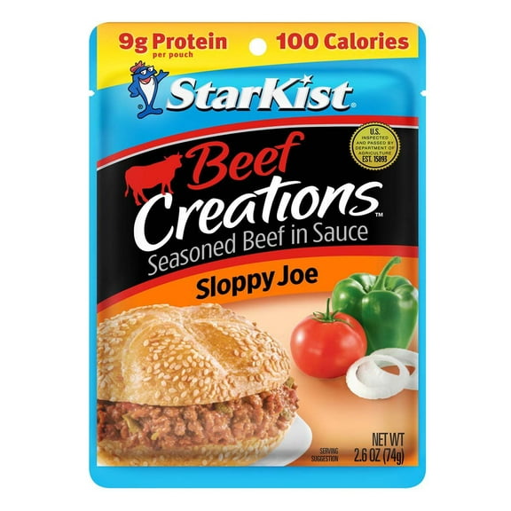 2 Pack - StarKist Beef Creations Sloppy Joe - 2.6 oz Packaging may vary