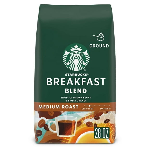 2X-Starbucks Breakfast Blend Medium Roast Ground Coffee - 28 oz