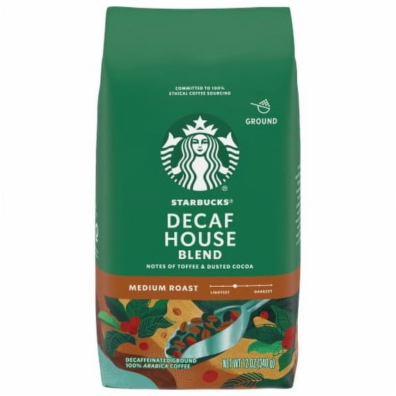 2X-Starbucks Decaf House Blend Medium Roast Ground Coffee - 12 oz