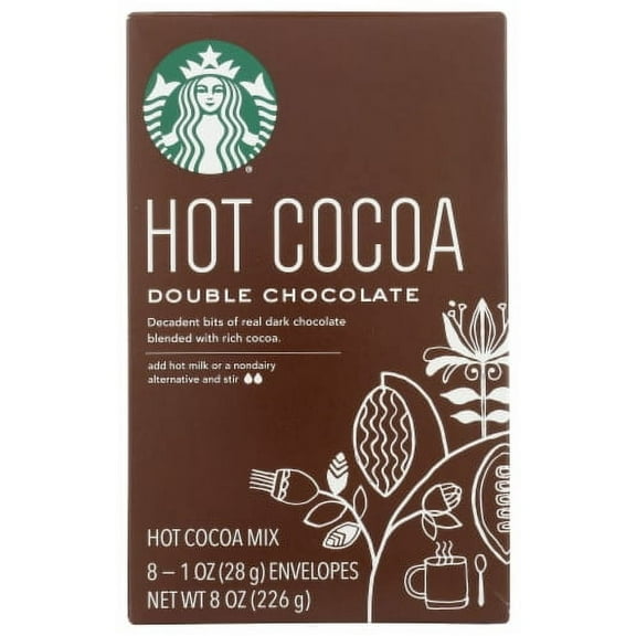 2X-Starbucks Double Chocolate Hot Cocoa Mix - 8 ct