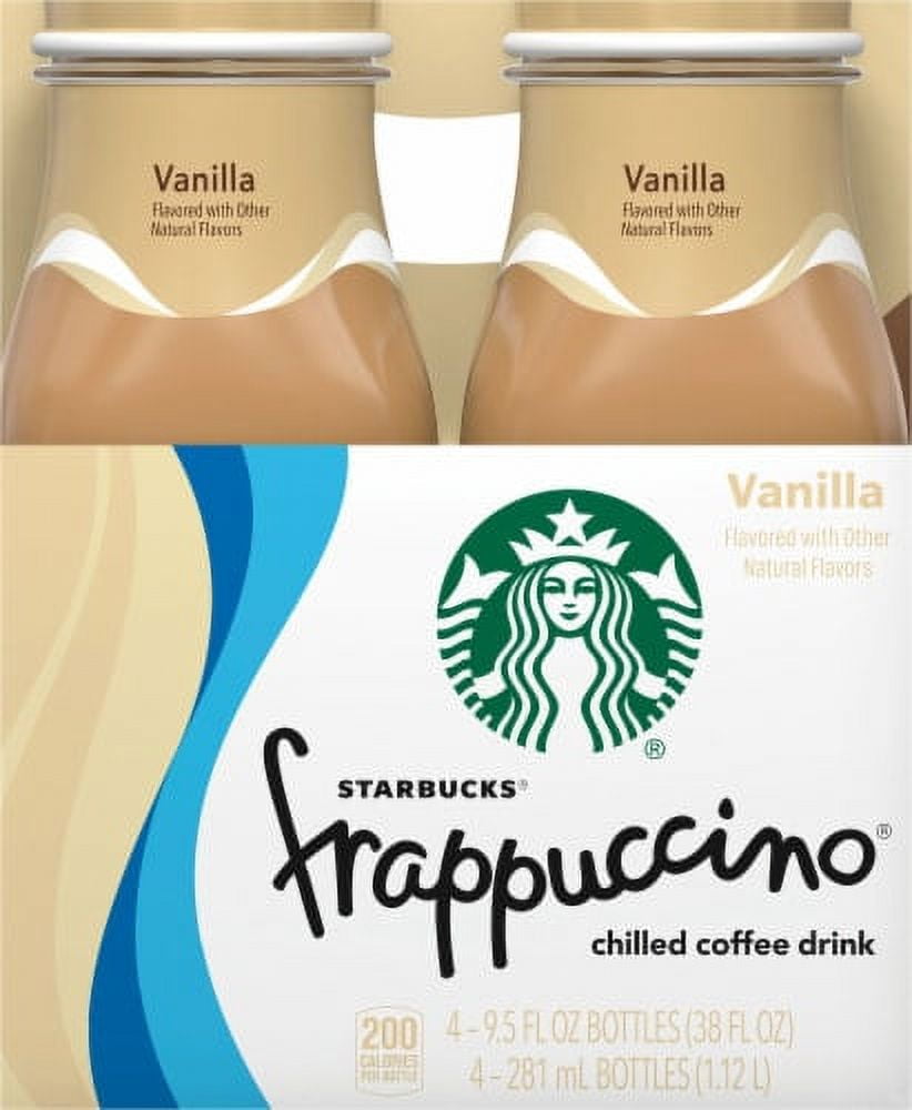 2X-Starbucks Frappuccino Vanilla Iced Coffee Drink - 9.5 fl oz - 4 bottles