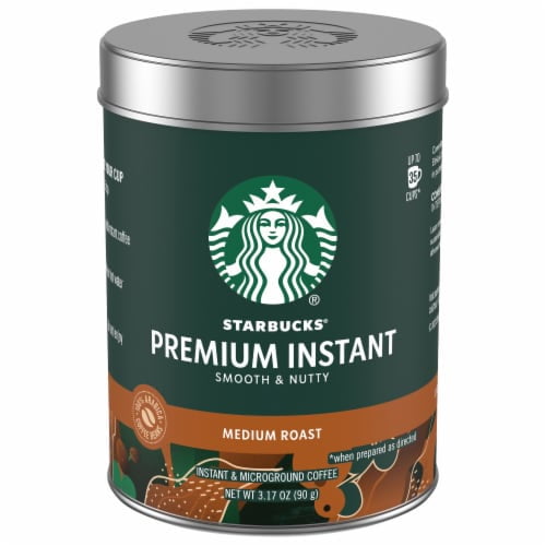 Starbucks 深緑 大型キャニスター　レトロ. 2個セット Starbucks Medium Roast Instant Coffee, 3.17oz, 2X, Multi-serve