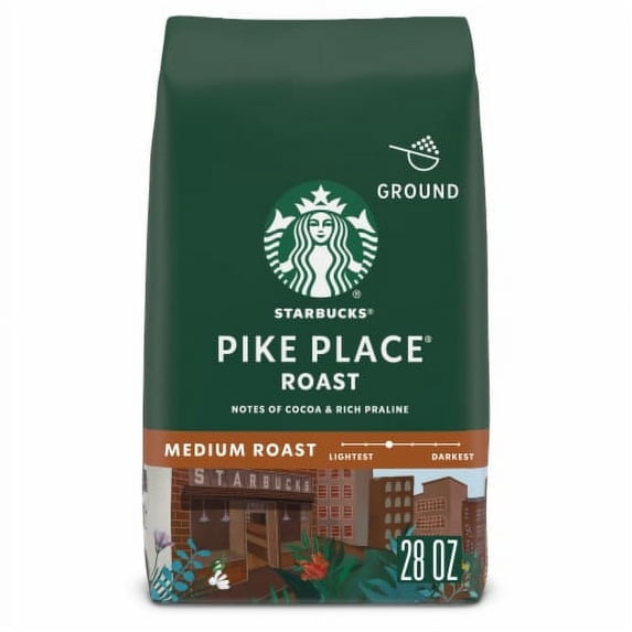 2X-Starbucks Pike Place Medium Roast Ground Coffee - 28 oz