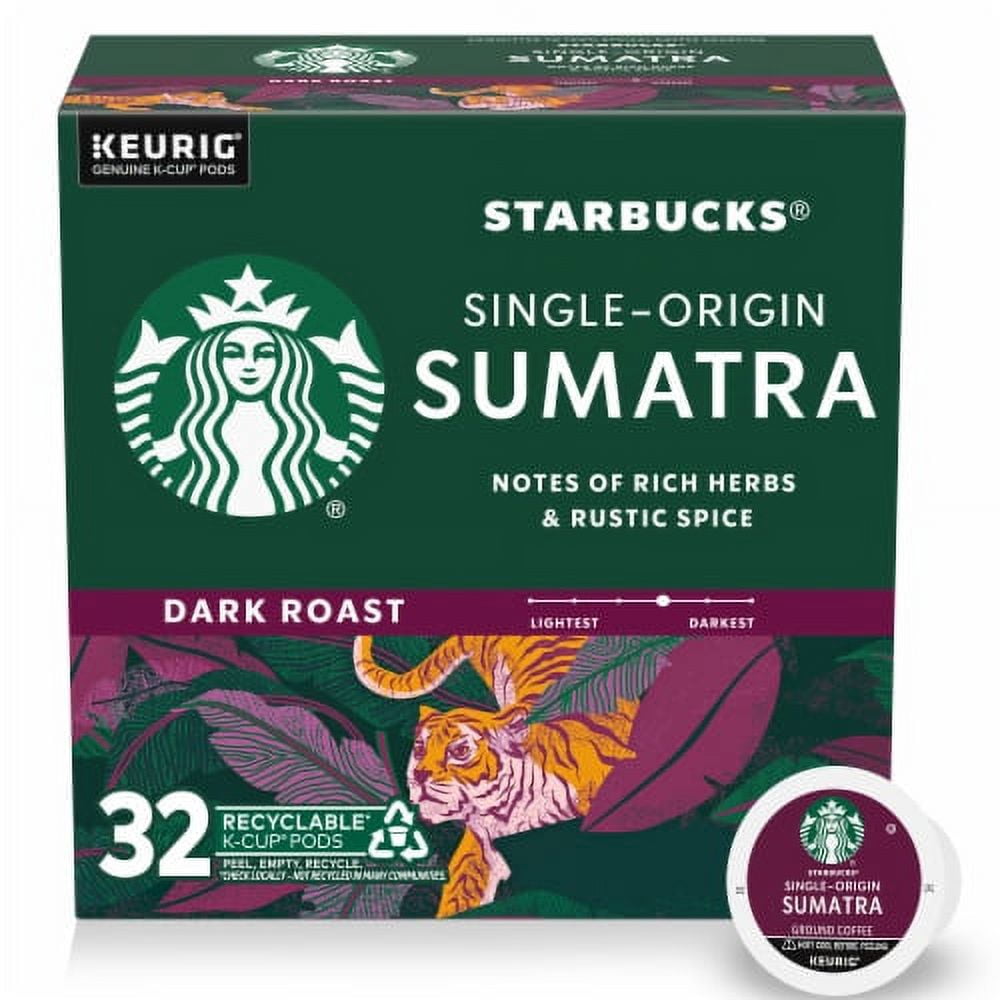 Sumatra Tea Starbucks K Cups Sumatra Dark Single Serve Cups - Coffee Keurig Tea Pods