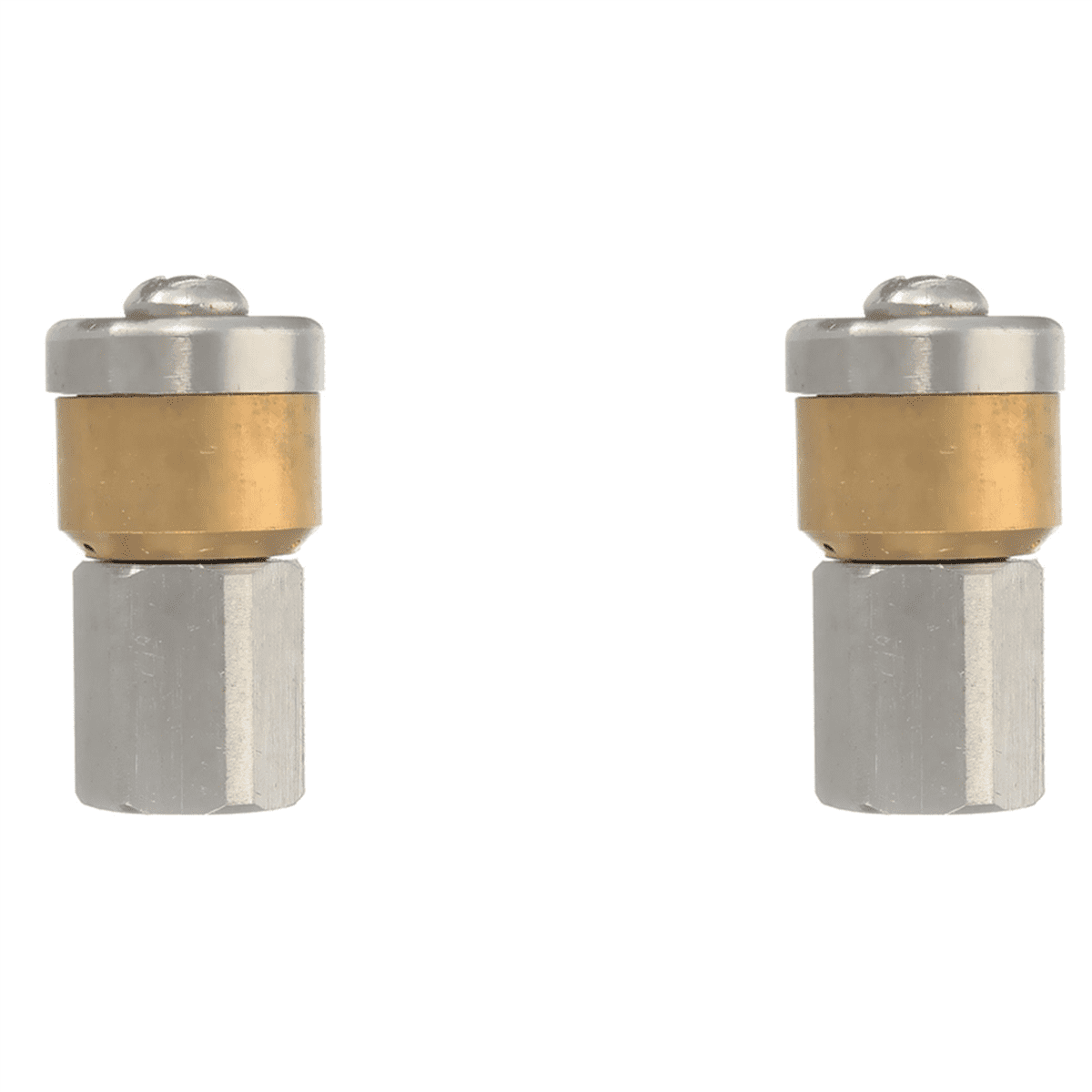 2X Steel Pressure Washer Drain Sewer Cleaning Pipe Jetter Nozzle 3 Jet