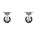 2X Steel Wire Hanging Pulley Easy to Install Rust Protection Wheel Wall