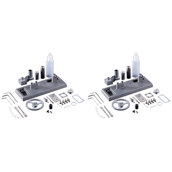 2X Stirling Engine Model Assembled DIY Power Generation LED Light Steam Heat Education Model Scientific Experiment Toy