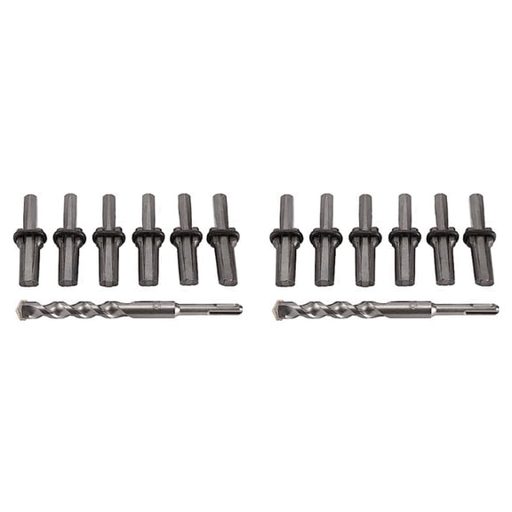 2X Stone Splitter Hand Tool Kit Stone Splitter with Drill Bit Tools for Splitting Rock Concrete Marble