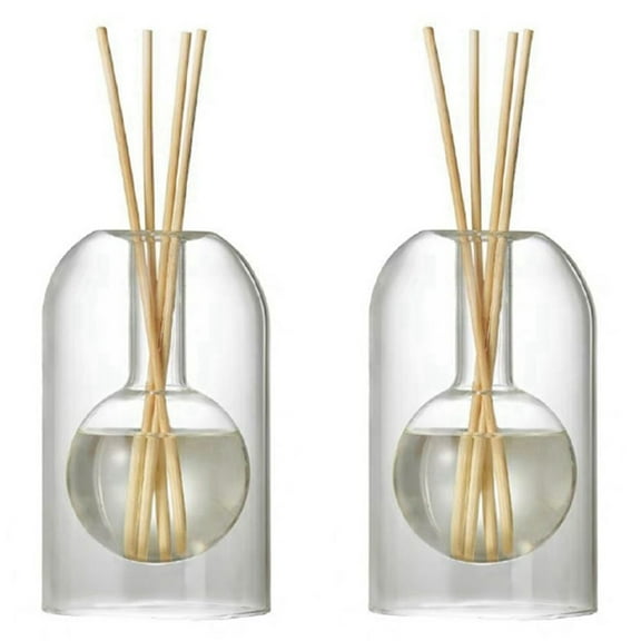 2X Storage Containers Diffuser Aromatherapy Diffuser Bottle Modern Diffuser Glass Bottle Essential Oil Organizers,A