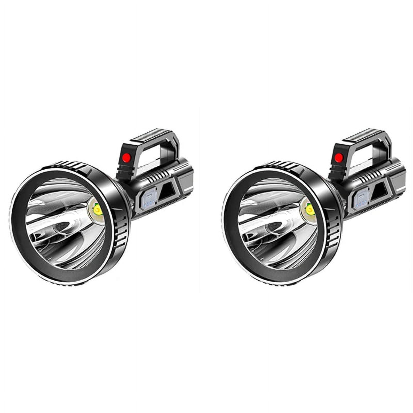 2X Strong Light Portable Flashlight USB Rechargeable Abs Outdoor LED Multi-Function Household Searchlight Portable Lamp