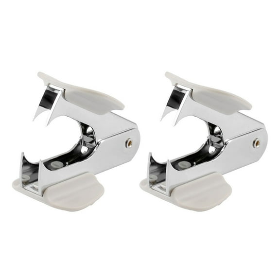 2X Students Steel Pine Style Staple Remover White for 24/6 26/6