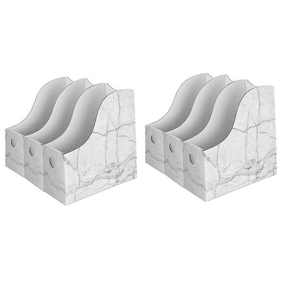 2X Sturdy Cardboard Holder Waterproof Storage Box Book Bins Desk File Holder Organizer