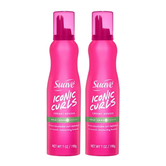 2X - Suave Whipped Cream Mousse for Iconic Curls, 7 oz