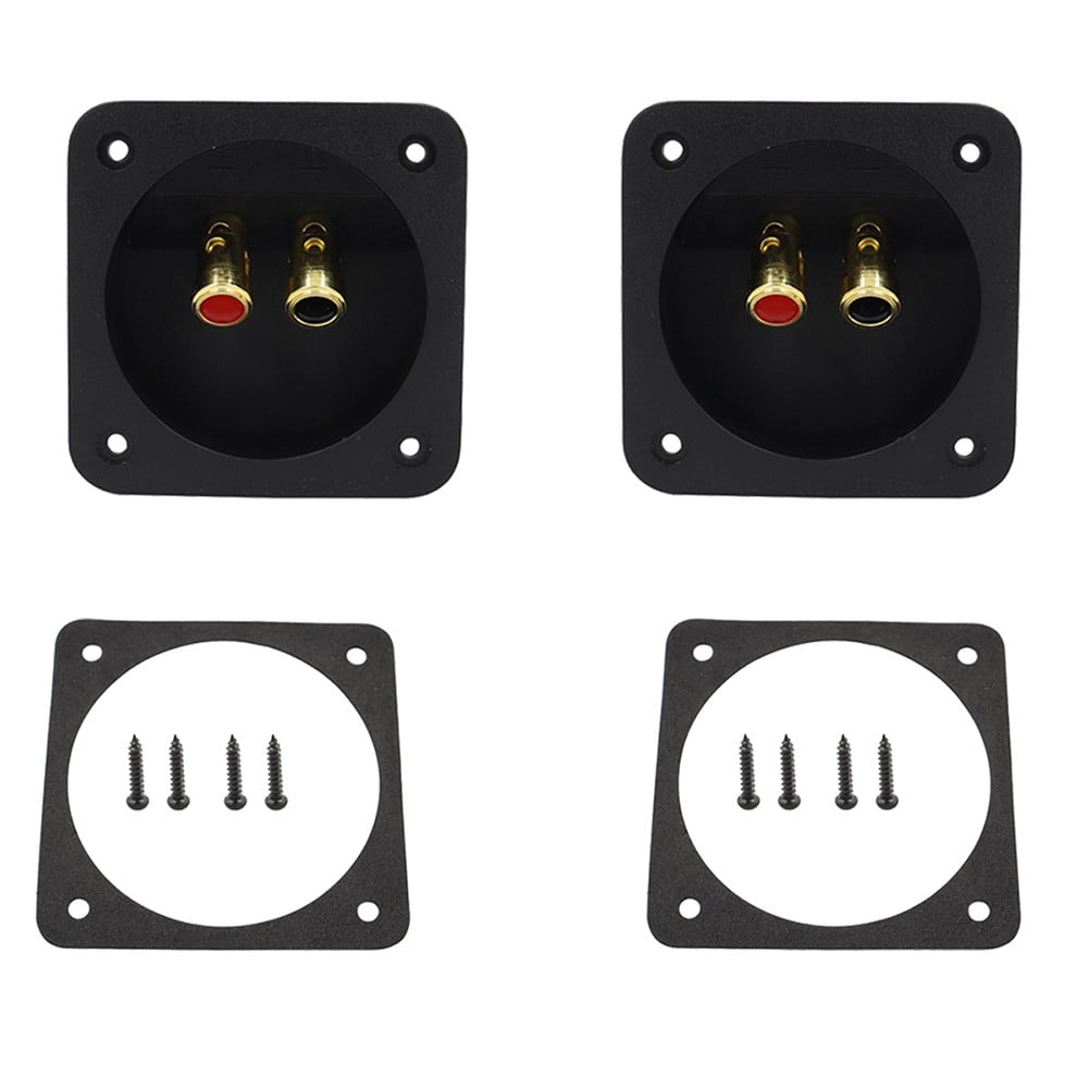 2X Subwoofer Plug Car Stereo Speaker Box Terminal Connector Audio Junction Box