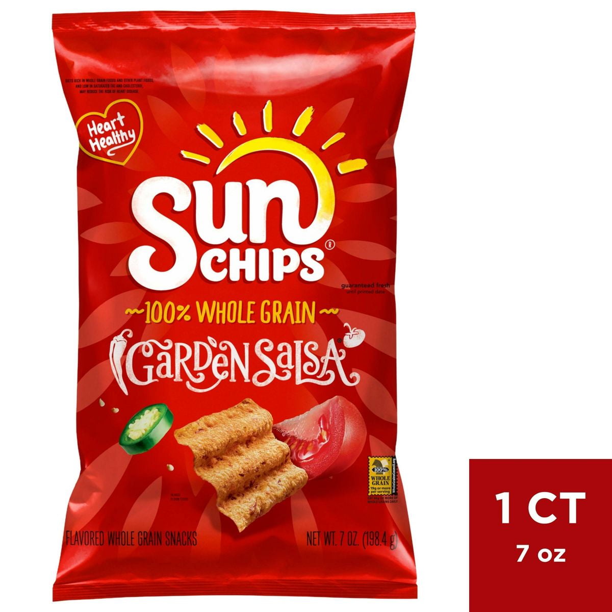2x-SunChips Garden Salsa Flavored Wholegrain Snacks - 7oz