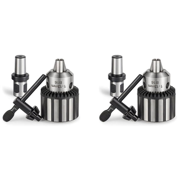 2X Super Heavy Duty 1/2 Inch (1-13mm) Magnetic Drill Chuck with 3/4 Inch Shank Adapter