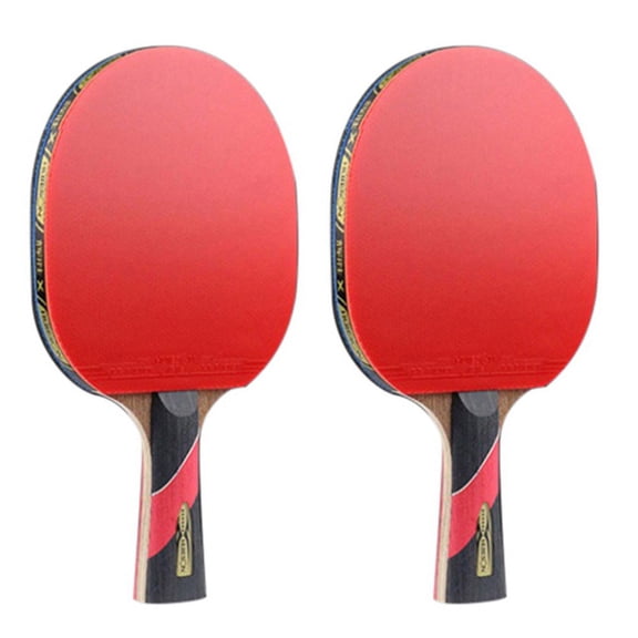2X Super Powerful Racket Bat, Table Tennis Racket Sticky Pimples(Penhold-Hands Grip)