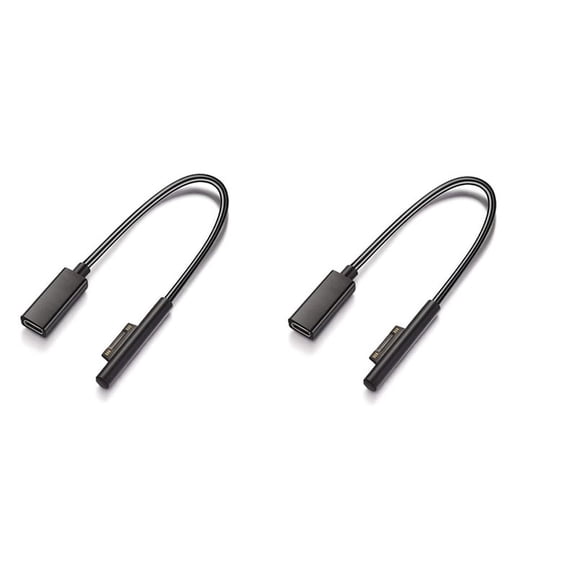2X Surface Connect to USB-C Charging Cable Compatible for Surface Pro7 Go2 Pro6 5/4/3 Laptop1/2/3 & Surface Book