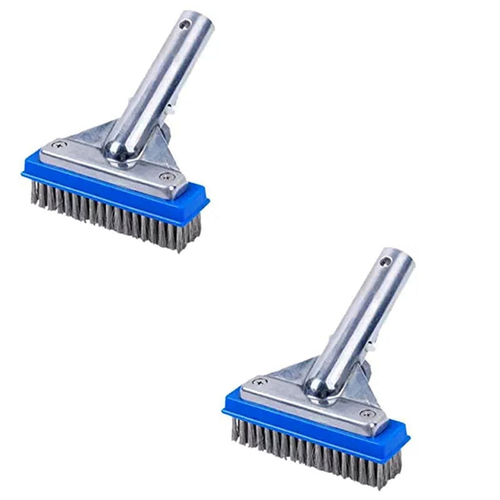 2X Swimming Pool Cleaning Brush Wire Brush Pool Bottom Wall Cleaning