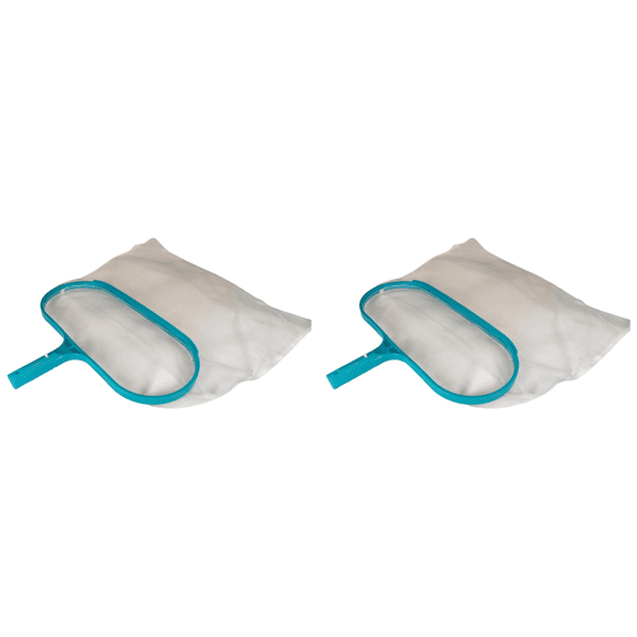 2X Swimming Pool Salvage Net Leaf Blower Fine Mesh Professional Pool Skimmer Cleaning Pool Rake Pool Clean Supplies,2 x Skimmer Net,Photo Color