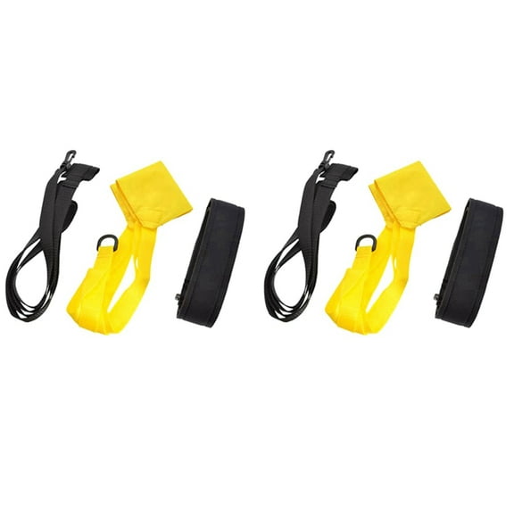 2X Swimming Training Equipment Parachute Adjustable Waterproof Swimming Training Belts with Resistance Parachute,C