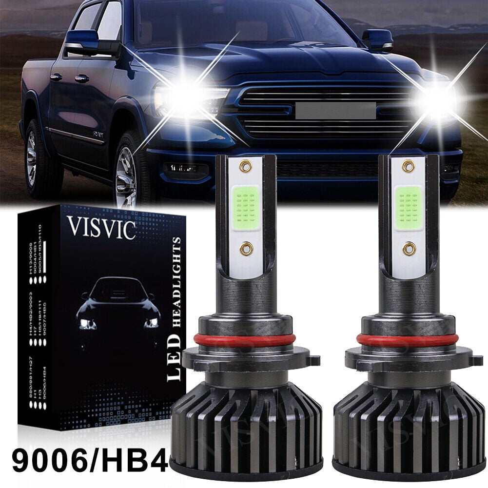 2X T1 9006 HB4 Turbo LED Headlight 70W T1 Light Bulb 6000K Canbus Head