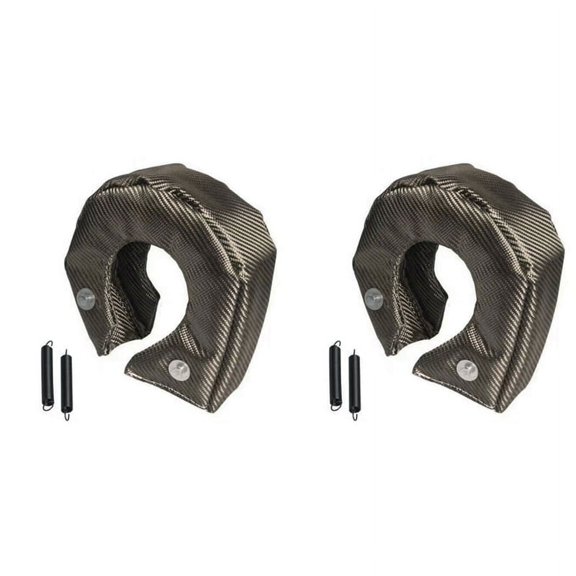 2X T4 Racing Turbo Blanket Heat Shield Charger Cover with Locking Spring for T67 T71 T76 T88 GT40 GT35 GT37 GT40 GT45