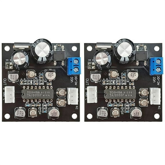 2X TA7668 Tape Drive Preamplifier Amplifier Tape Deck Board Magnetic Preamp Audio Recorder Desktop Radio DIY