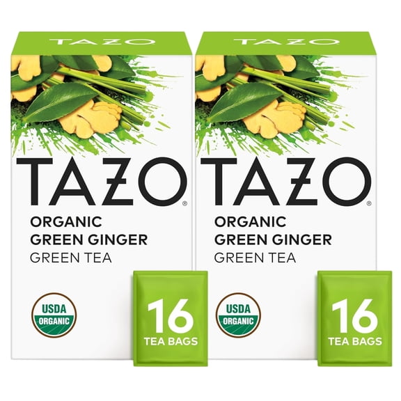 2X - TAZO TB Organic Green Ginger - 16ct