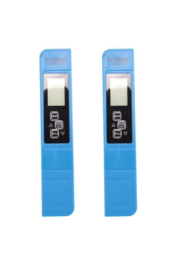 2X TDS EC Meter Temperature Tester Pen 3 in 1 Function Conductivity Water Quality Tool TDS EC Tester 0-9990 Ppm 15%