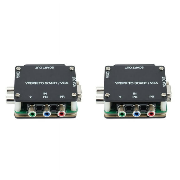 2X TO RGBS YPBPR to SCART YPBPR VGA Component Transcoder Converter Game Console, RGBS to Color Difference Component
