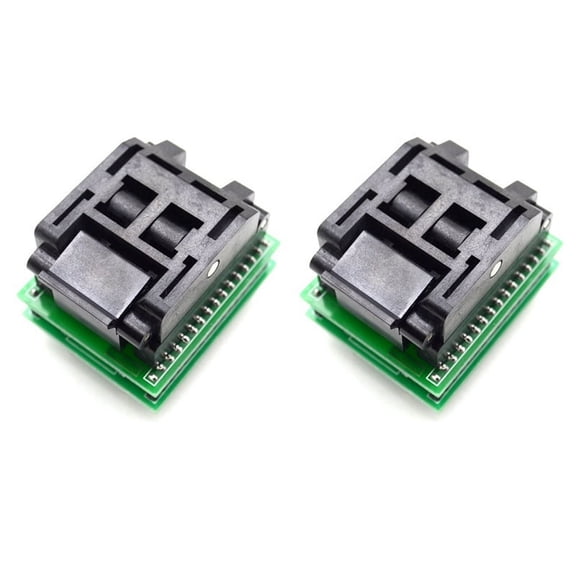2X TQFP32 QFP32 to DIP32 IC Programmer Adapter Chip Test Socket Burning Socket Integrated Circuits