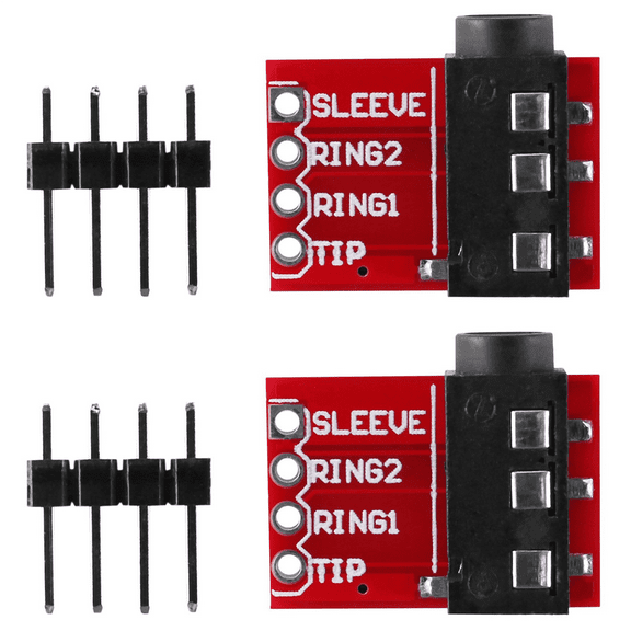 2X TRRS 3.5mm Jack Breakout Board Headphone Video Audio MP3 Professional Connector Module