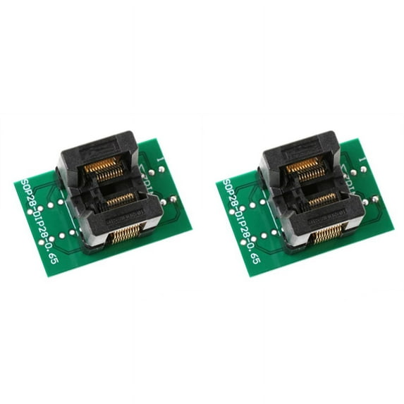 2X TSSOP20 Burn Block SSOP20 Chip Test Socket Programming Adapter OTS28-0.65-01