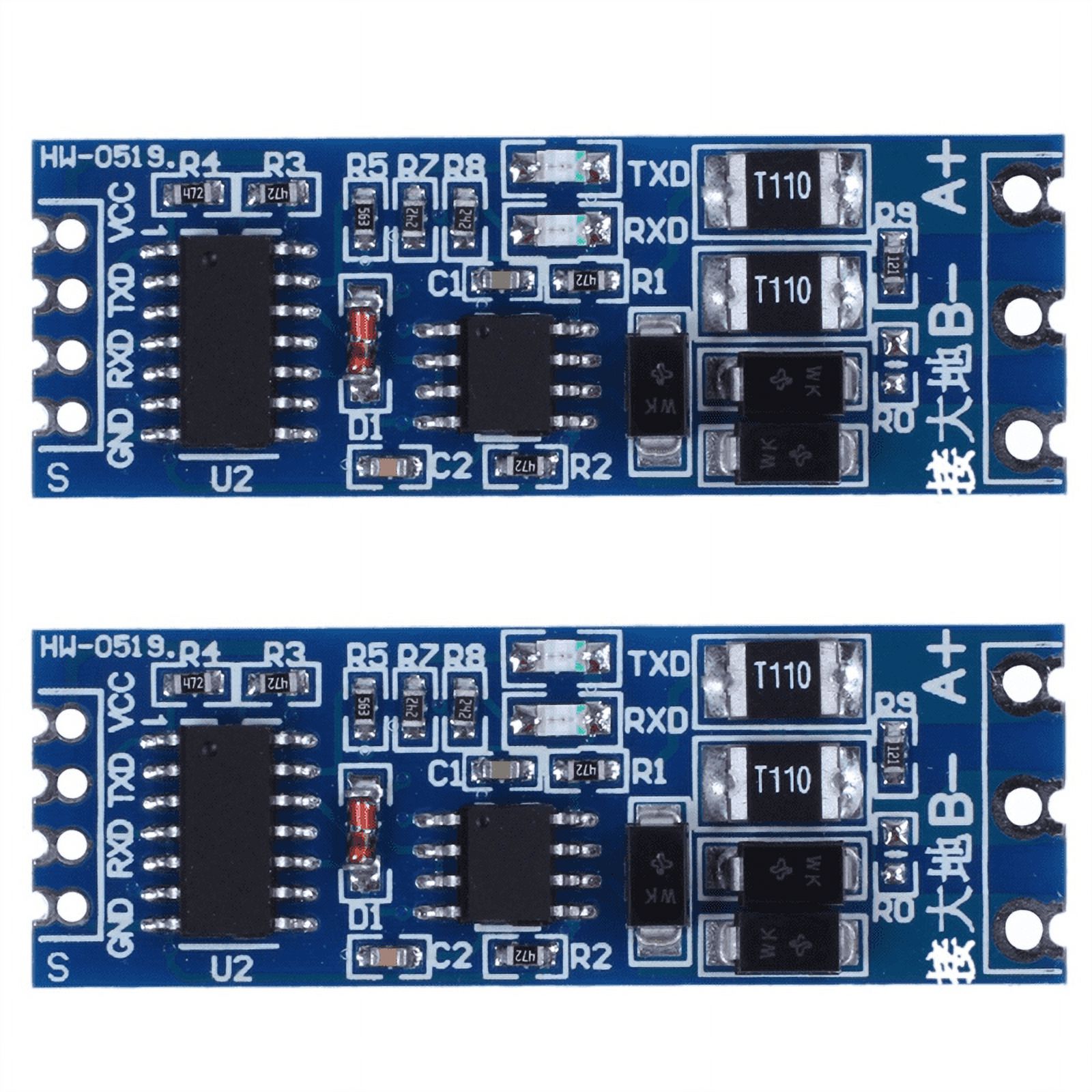 2X TTL to RS485 Adapter 485 Serial Port UART Level Converter Module 3