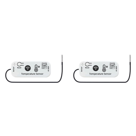 2X TUYA WIFI Temperature Sensor APP Remote Monitor Tuya Waterproof Temperature Sensor 2.4G WiFi Smart Home 2M