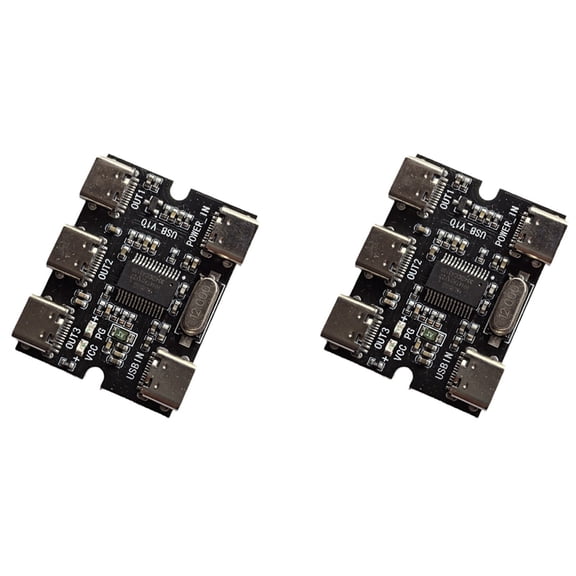 2X TYPE-C USB Expansion Board Hub Usb Hud Expansion Module 1 in 3 Out with Power Interface,2 x Extension module