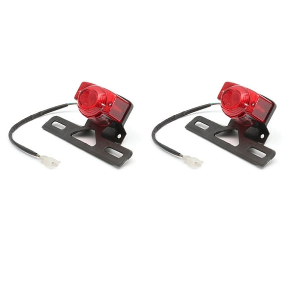 2X Tail Light Motorcycle Rear Lamp Taillight for Monkey Z50 Z50JZ Z 50 KDF Bike,2 x Tail Light,red