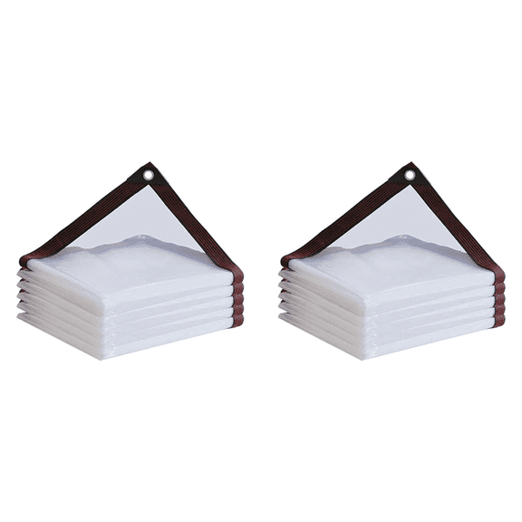 2X Tarp Waterproof - Clear Heavy Duty Tarps, Outdoor Transparent Cover 2x3 Meter