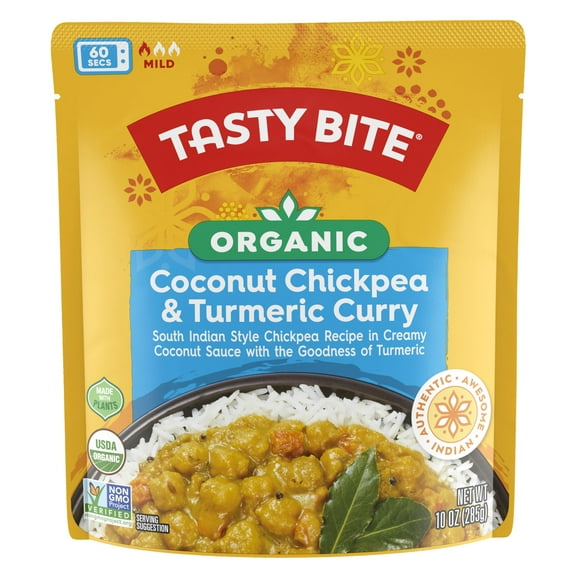 2X - Tasty Bite Organic Coconut Chickpea & Turmeric Curry