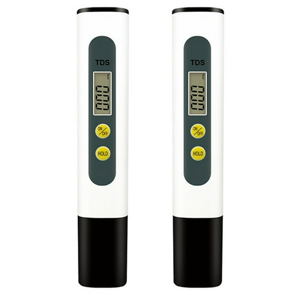 2X Tds Meter Digital Water Tester-Water Testing Kits for Drinking Water for Home, Well, Tap Water Test (Without Battery),2 x Tds Meter,White&Black