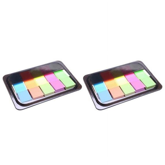 2X Tearable Colored Memo Pad Sticky Notes Cute Self-Adhesive Paper Label Sticker Bookmark Stationery