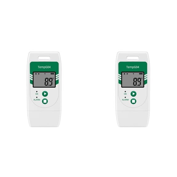 2X TempG04 USB Temperature Data Logger Export to CVS&PDF 32000 Points Capacity