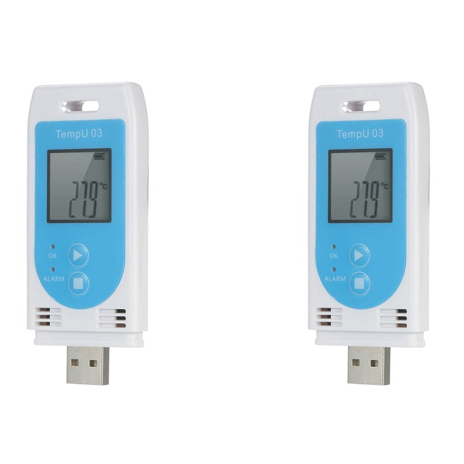 Humiture 2X TempU 03 USB Temperature Humidity Data Logger Reusable RH TEMP ...