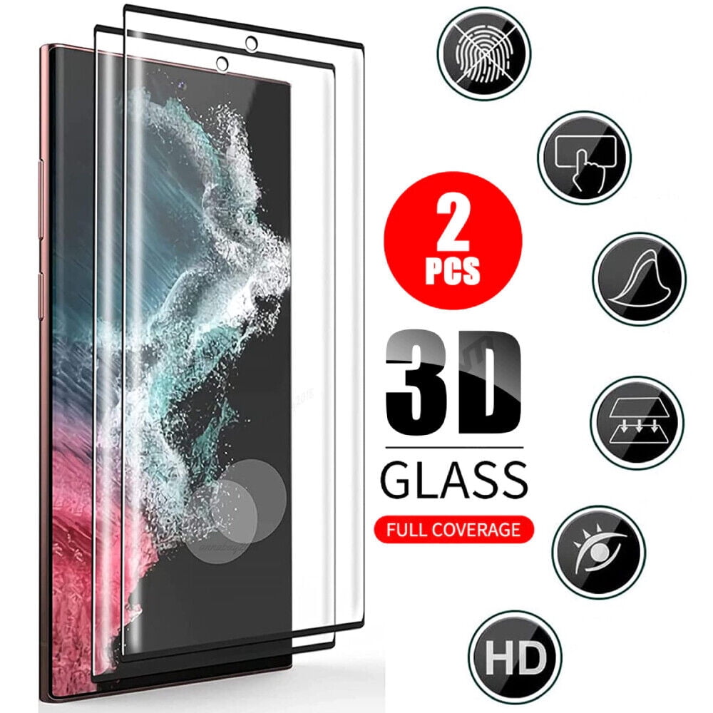 2X Tempered Glass Screen Protector For Samsung Galaxy S24 S23 S22 S21 ...