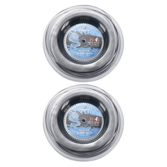 2X Tennis String 4G Polyester Training Racket String 200M Reel Gym Sport(1.25mm)