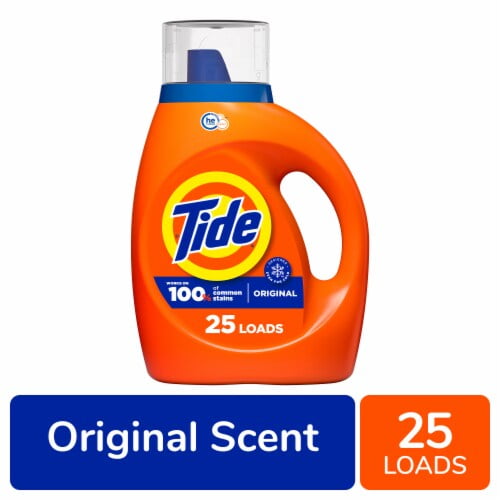 2X - Tide HE Original Scent Liquid Laundry Detergent 34 fl oz