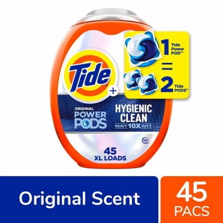 2X - Tide Pods Hygienic Clean Heavy Duty Original Scent Laundry Detergent Pods 76 oz