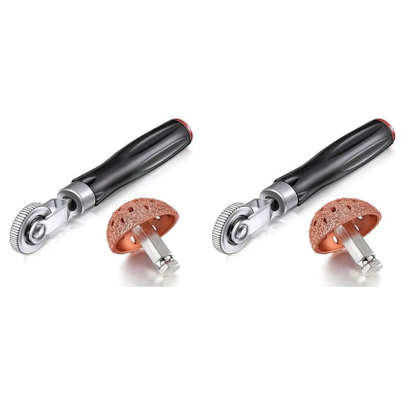 2X Tire Repair Patch Tools Kit Tire Patch Roller with Tire Wheel Repair Grinding Buffing Wheel (42 mm)