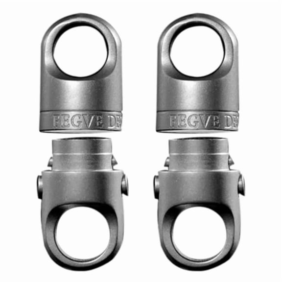 2X Titanium Alloy Magnetic Suction Car Keychain Key Ring Men Can Rotate 360 Quick Release Key Chain Push Pull Buckle
